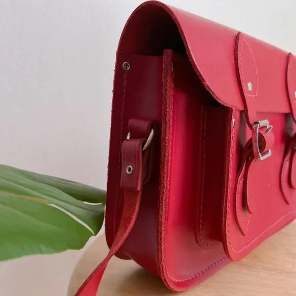 The Cambridge Satchel Company Red 11inch Satchel - Picture 7 of 11